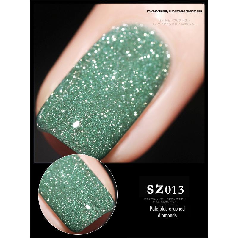 18-Color Ultra Bright Crushed Diamond Glitter Nail Gel Polish