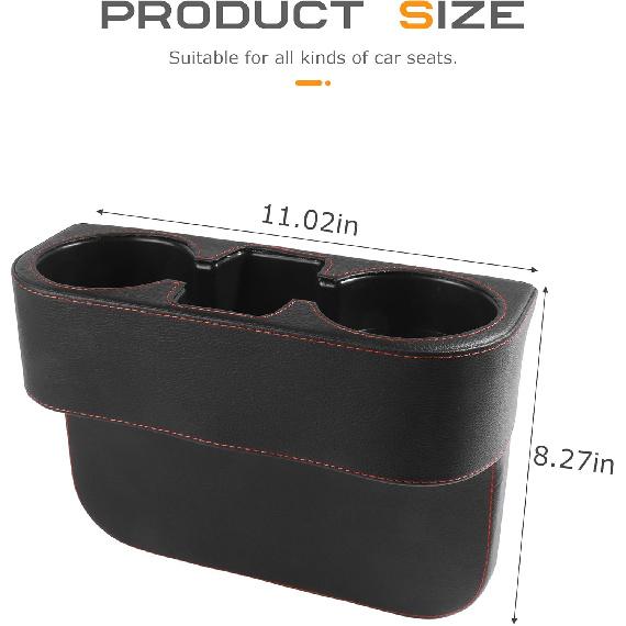 Cup Holder for Car,Car Accessories Car Cup Holder,Car Seat Gap Filler with Cup Holder,Extra Cup Holder for Car,Multifunctional Car Seat Organizer Cup