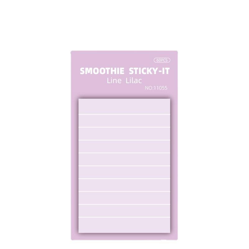 Memo Pad Horizontal Lines Multicolor Sticky Note Decal Scrapbooking DIY Notepad Diary Stationery Office School Supplies