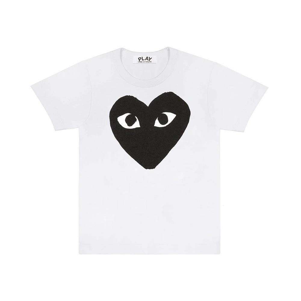 Cross-border American Trendy Brand Bestseller Heart-shaped Unisex 3D Printed Crew Neck Simple Casual Loose Short-sleeve T-shirt