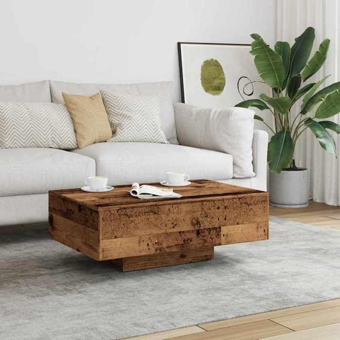 VidaXL Coffee Table Old Wood 85x55x31 Cm Engineered Wood 856402