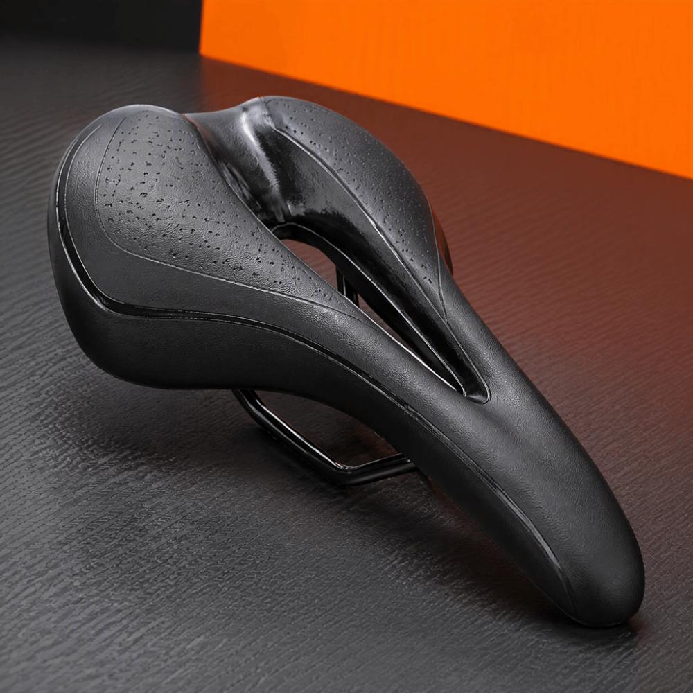Black Bicycle Seat Cushion Breathable Racing Bike Seat Durable Bike Seat Replacement  Folding Bikes