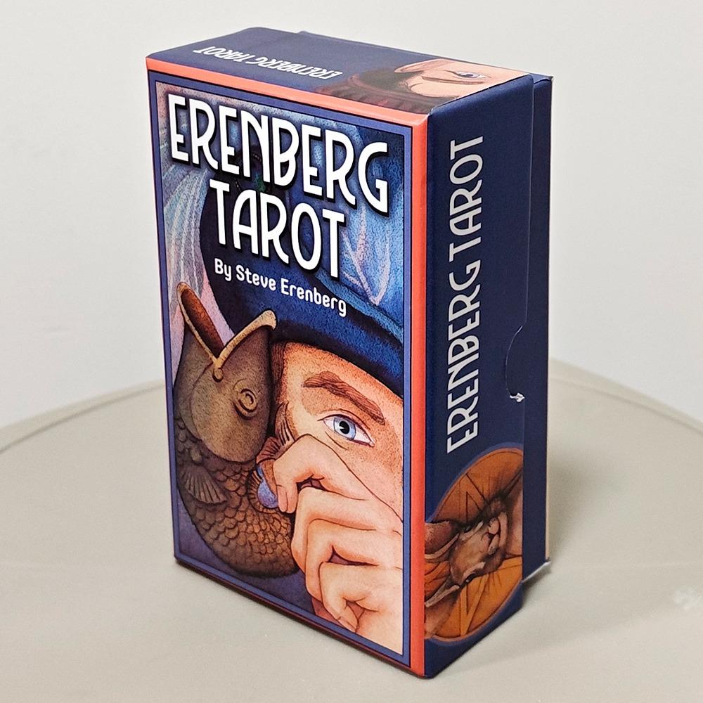 Erenberg Tarot Deck 12*7cm in Rigid Box, Intimate Close-Up Illustrations - Standard Tarot Cards Double-embossed Cardstock