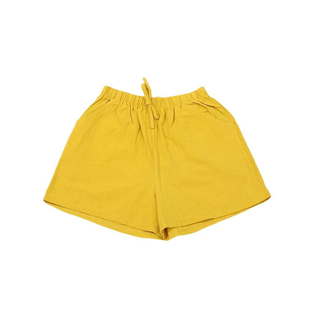 Kids Summer Drawstring Waist Shorts Elastic Waistband Casual Loose Fit Solid Color Lightweight Shorts for Boys and Girls