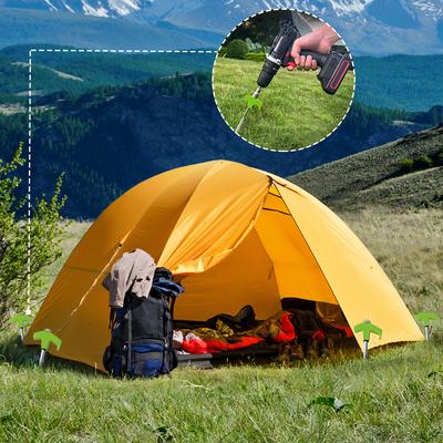 8 Stück Campingheringe Einschrauben mit Sechskantaufnahme Hochbelastbar Spiral-Schraube Camping-Heringe Zelt-Bodenanker Schraube in Campingzelt-Heringe