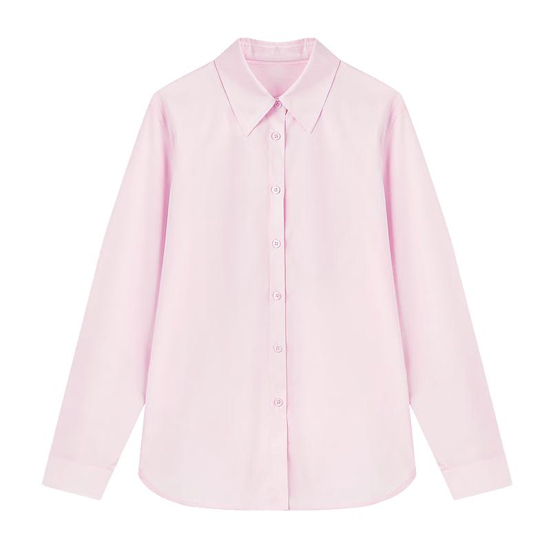 Women's Basic Lapel Long Sleeve Shirt