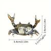 1PC Creative Animal Design Single Pen Holder Plastic Weightlifting Crab Pen Holder for Office Penholder Bracket Storage Pencil Rack