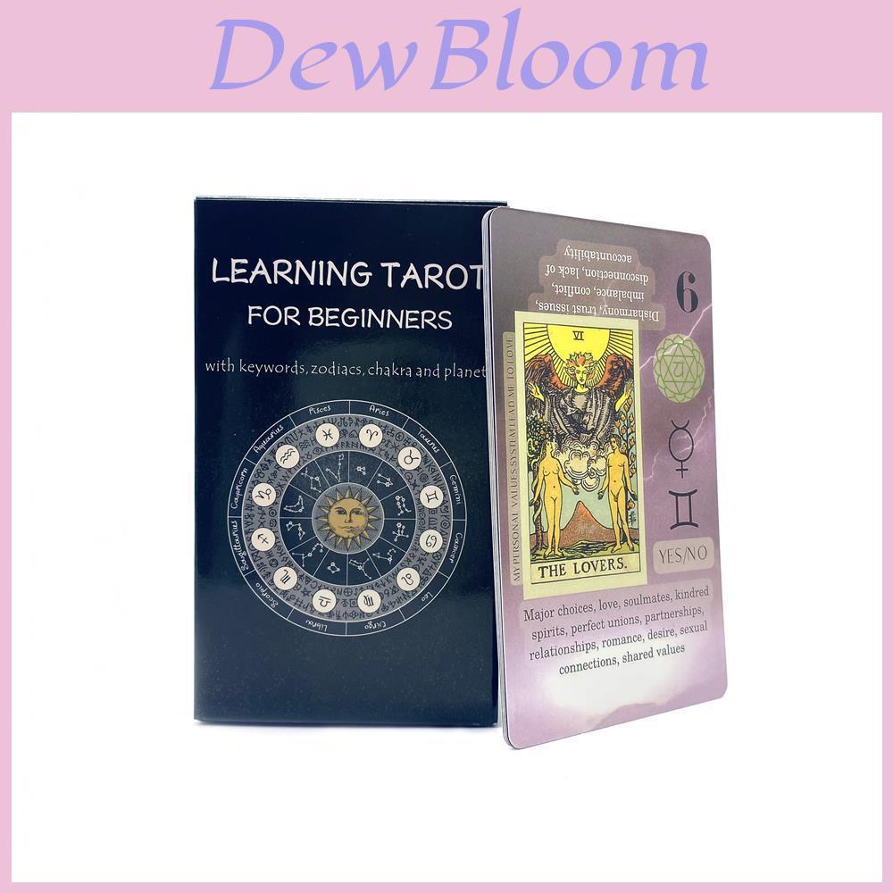 Tarot Card Deck For Beginners With 300g Copperboard And Laser Paper For Learning And Fortune Telling