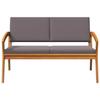 vidaXL Garden Bench with Cushions 115x70x72 Cm In Acacia Wood 4106471