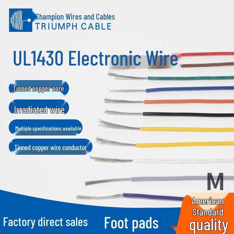 UL Certified 1430-30 Gauge Irradiated Electronic Wire for Switch Connections