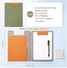 12.9x9.6in A4 Leather Business Padfolio Portfolio Folder Magnetic Clipboard Conference Folders Document Card Organizer Office