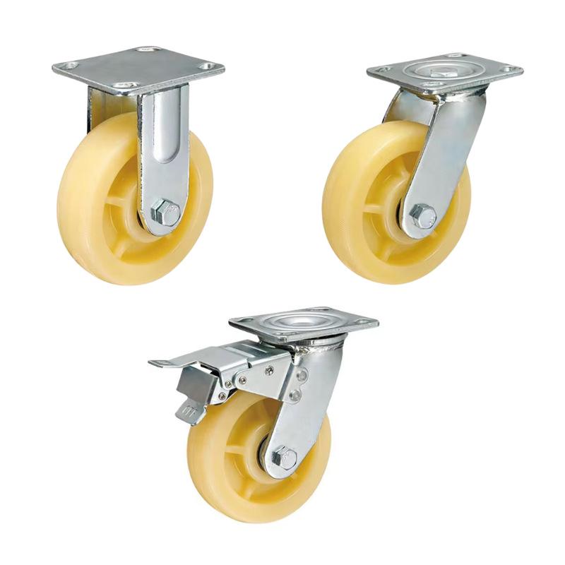 Industrielle 5" Lenkrollen & Universelles 4" Tragrad für Handwagen