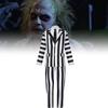 Strepitoso Completo Completo a Strisce di Michael Keaton Costume Cosplay di Halloween
