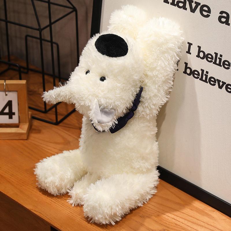 New Square Scarf Dog Plush Toy Birthday Gift Cute Puppy Doll Doll Claw Machine Doll