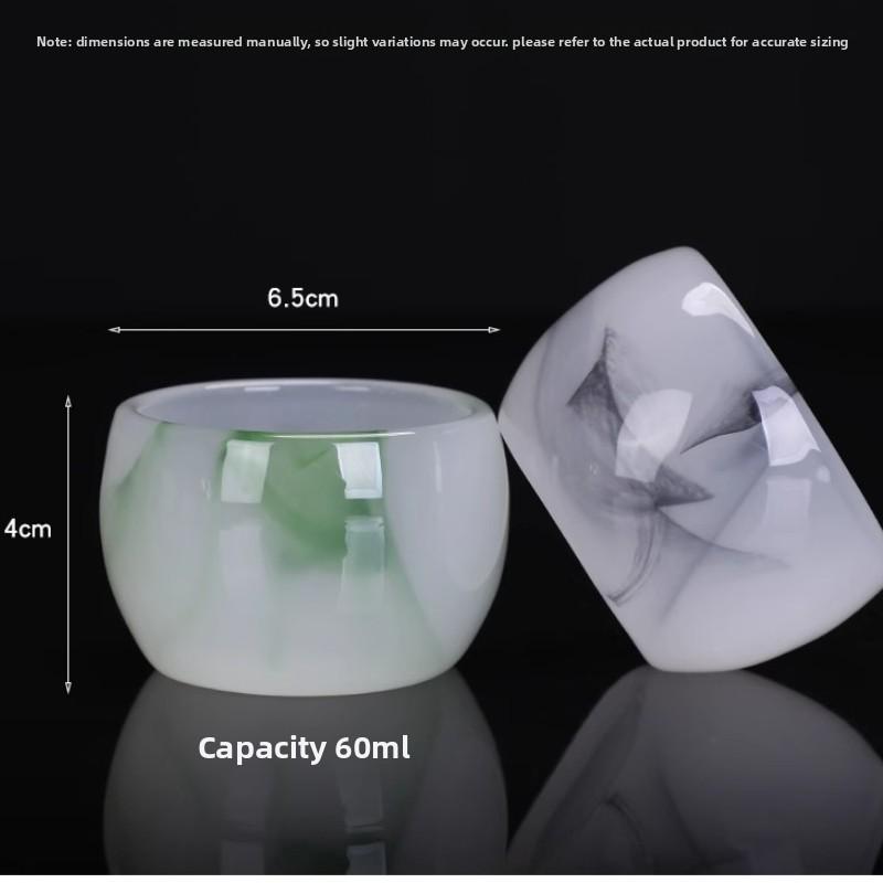 Ink glass master cup single cup personal special tea drinking cup kung fu tea set household men and women water cup
