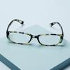 Fashion Print Stripe Magnifier Diopter Eyeglasses Reading Glasses Presbyopic Eyewear Retro Frame