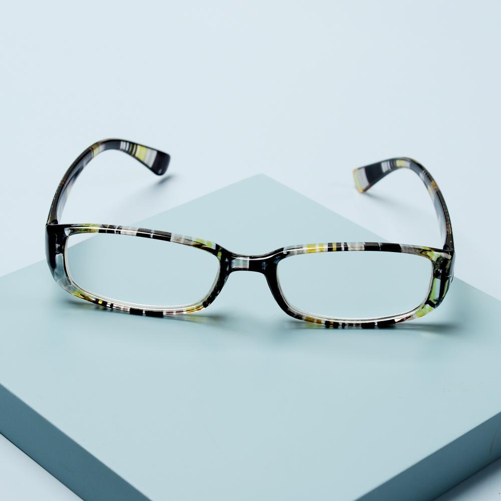 Fashion Print Stripe Magnifier Diopter Eyeglasses Reading Glasses Presbyopic Eyewear Retro Frame
