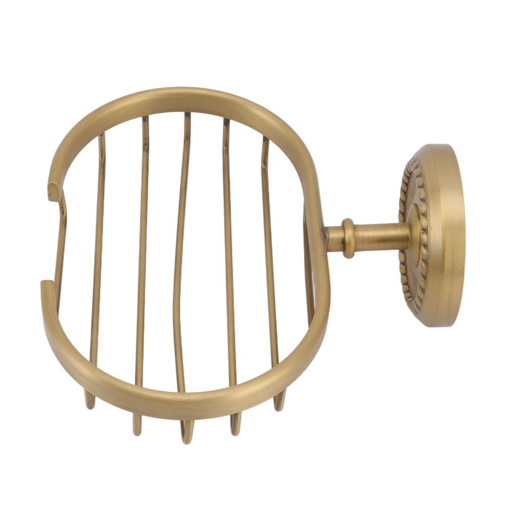 Antique Gold Soap Holder Wall Mounted Soap Rack Durable Soap Dish Space Saving
