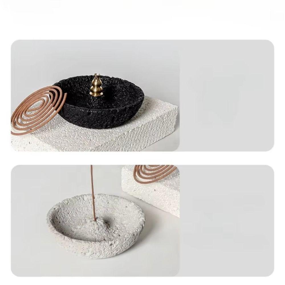 Plug in Incense Stick Stand Concrete Texture Aromatherapy Holder  Aromatherapy Use