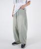 UMM Balloon Fit Snap-Wide Washed Denim Pants 3 Colors