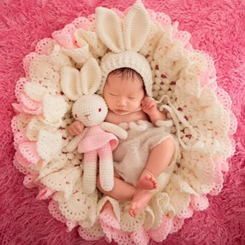 Studio Thema Prop Deken Pasgeboren Volle Maan Honderd Dagen Baby Fotografie Hulpstuk Schiet Deken Baby Foto Schiet Rekvisieten