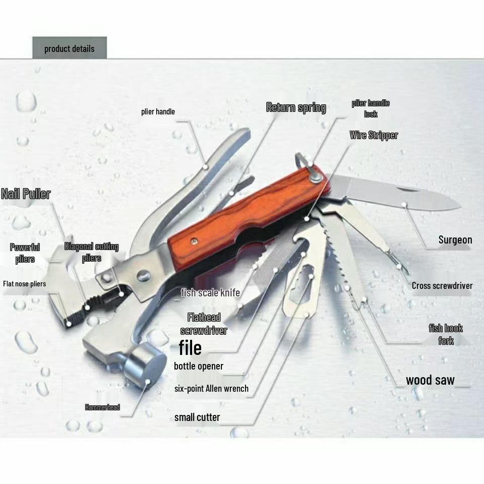 Multifunctional Car Safety Hammer: Emergency Escape Tool, Window Breaker, and Firefighting Aid