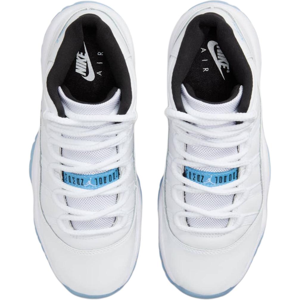 New Jordan Air Jordan 11 Anti Kick Cushioning High Top Children's Basketball Shoes White Teenagers 378038-104