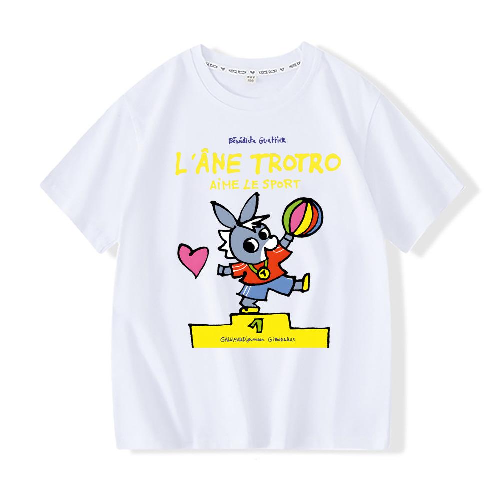 

Lane Trotro TV 100%Cotton T-shirts Children Boysgirls Short Sleeve Breathable Tops Kawaii Kids Summer High Quality Tshirts Tee 160