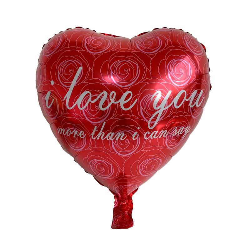 7pcs 18 Inch I LOVE You Heart Balloons Wedding Valentine's Day Decorations Marriage Propose Globos Wedding Balloon