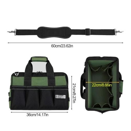 Large Tool Bag, Electrician Tool Bag, Multifunctional Tool Bag for Repair and Installation, Electrician Nylon Fabric Wear-Resistant Storage, Portable