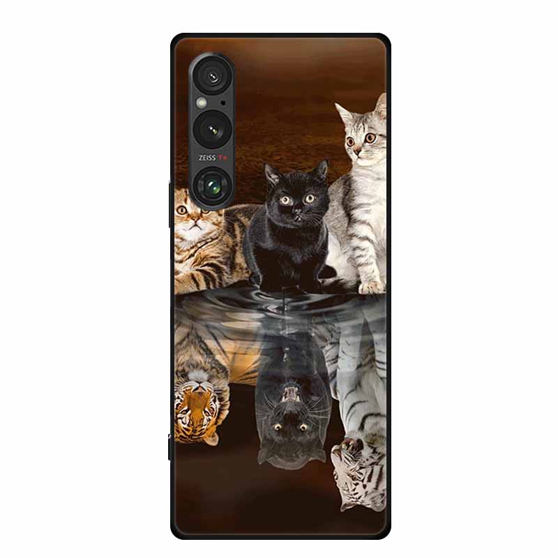 Etui na Sony Xperia 1 VI, luksusowe, miękkie silikonowe etui z TPU na tył telefonu Sony Xperia 1 VI 5G, urocze, odporne na wstrząsy, z motywem kwiatów i kreskówek