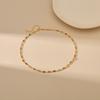 French Style Luxury Colored Square Crystal Chain Women Fashion Necklace