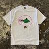 Pure Cotton Double Thread Loose Short Sleeve Tshirt Unisex Breathable Comfortable American Retro Style Printed Graphic Tee