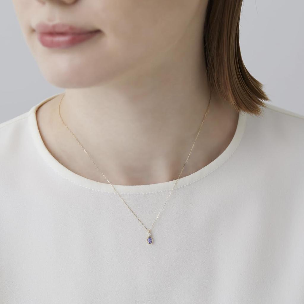 Kanal 4C Dezember Geburtsstein 10 Karat Gelbgold Halskette 152346623003