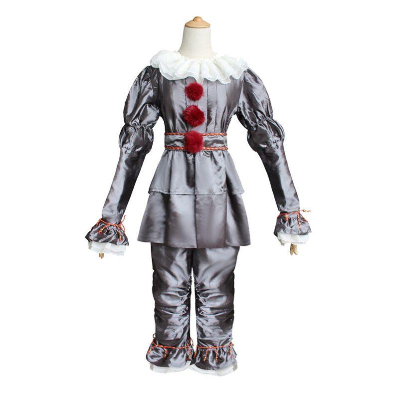 Costume da Cosplay da Clown It per Bambini e Adulti, Costume di Pennywise per Cosplay di Halloween, Abito da Spettacolo del Clown It