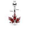 Stainless Steel Belly Button Rings For Women Crystal Navel Piercing Body Jewelry For Beach Use