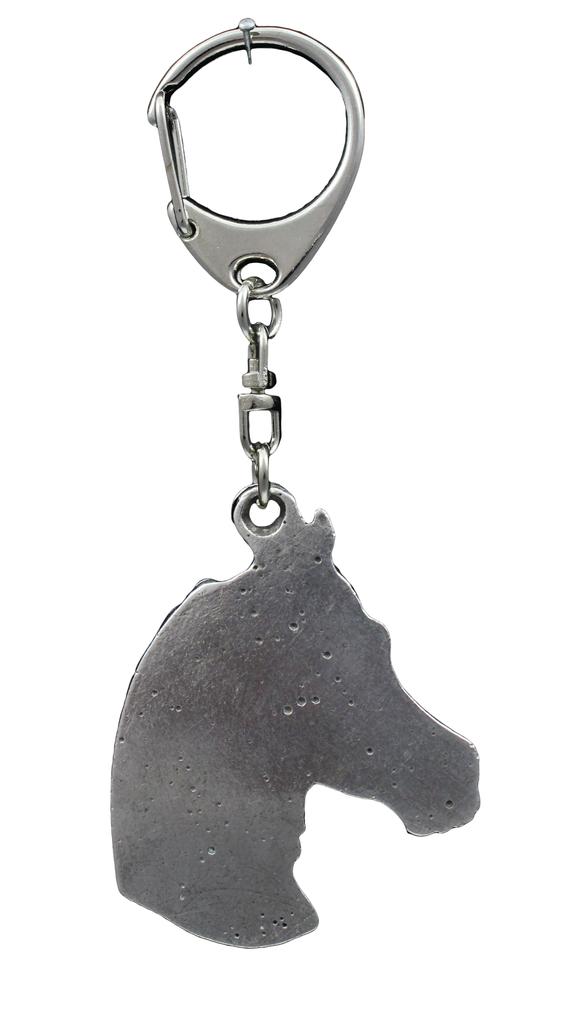 Australian Stock Horse - Silver-plated Key Ring, Handbag Decoration, Backpack Pendant by Art-Dog