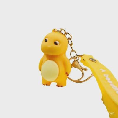Cute Cartoon Milk Dragon Keychain for Men and Women - Adorable Bag Pendant