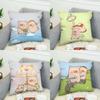 Lulu Pig Pink Pillow Case For Car Sofa Decorative Home Doublesided Print Plush Square Throw Pillow Cushion Cover