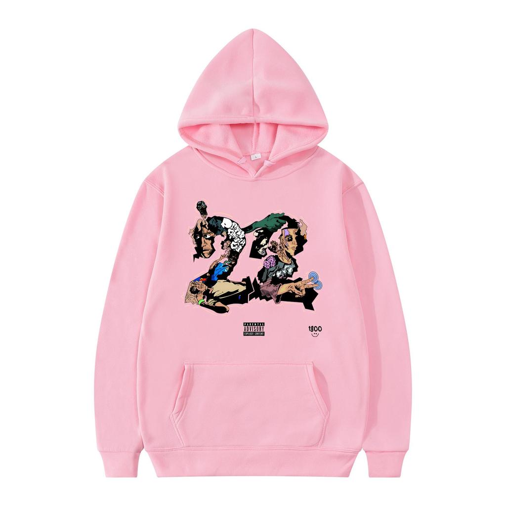 Street-style Anime Character Print Hoodie with Large Pocket Design, Loose Fit, Unisex, Trendy Casual Everyday Top