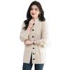Yalu American Old Money Style Mid-Length Cardigan Sweater