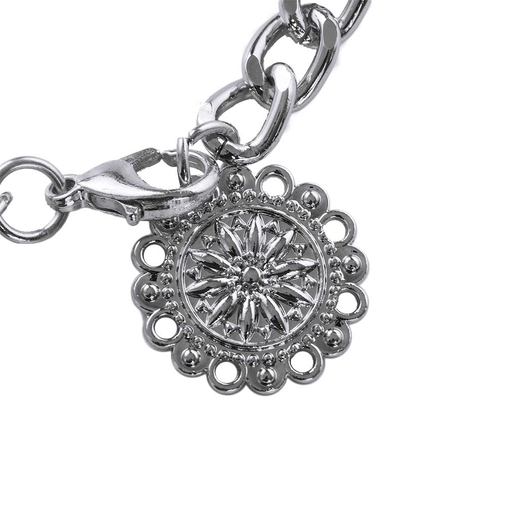 Decoration Zinc Zinc Alloy Chains Round Pendant Waist Chain Aluminum Chain Women Body Chain Metal Belts