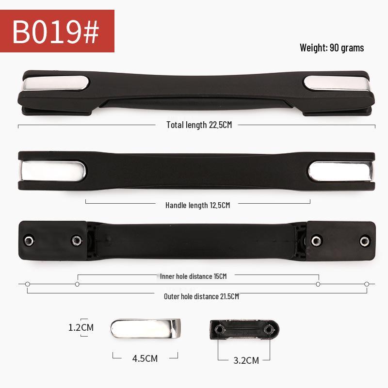 

Замінна ручка для валізи з основою з цинкового сплаву та пластиковою телескопічною конструкцією