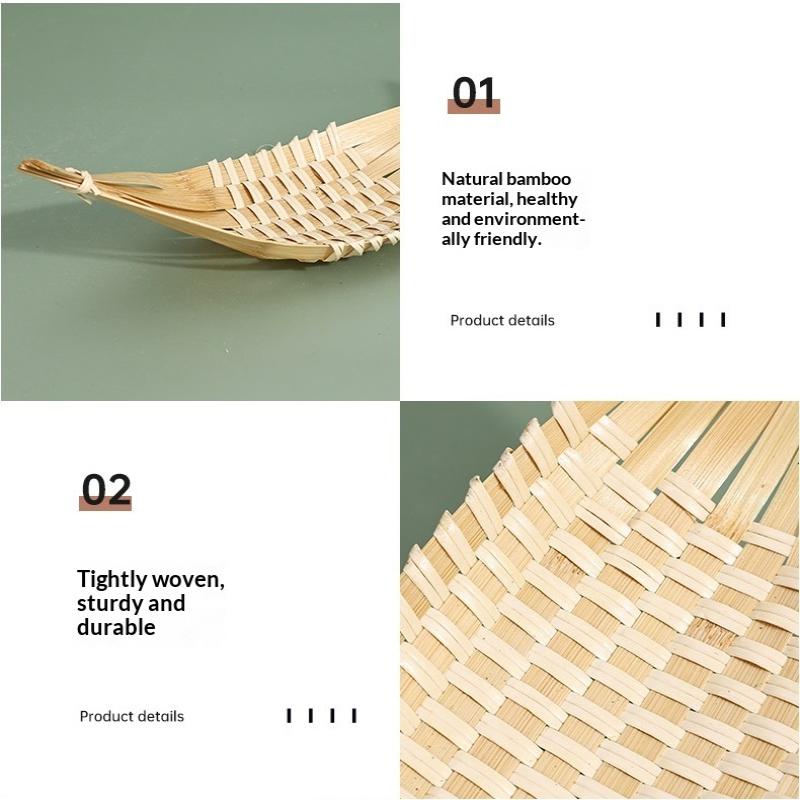 Eco Bamboo Platter Boat Shaped Serving Bowl for Sashimi and Snack Service in Style
