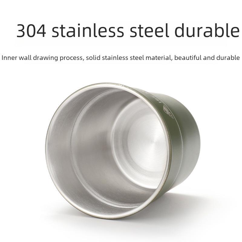 Mehrzweckbecher aus Edelstahl für den Außenbereich zum Campen, für Bier, Kaffee, Wasser und Getränke