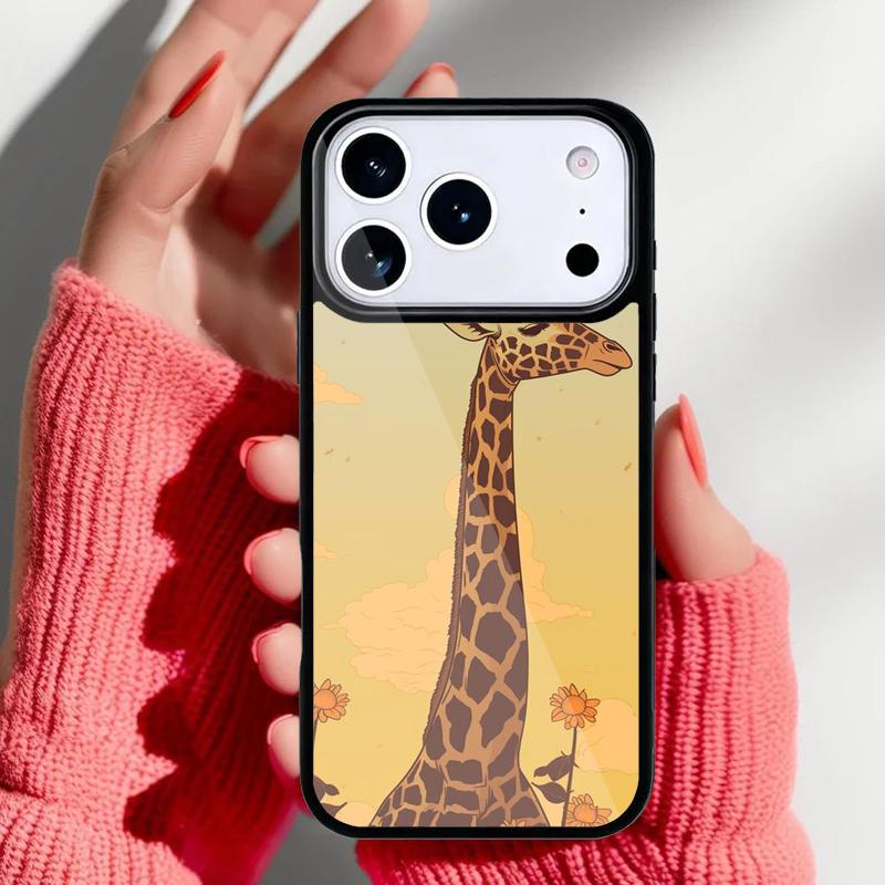 Giraffe Art Phone Case for iPhone 17 16 15 14 13 Pro Max Back Cover for 12 11 Pro Coque