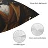 Dapper Fox Portrait Square Pillowcase Polyester Linen Velvet Pattern Zip Decor Bed Cushion Cover