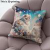 Galaxy Starry Night Cute Cat Throw Pillow Covers Pattern Cushion Cover Suitable For Sofa Bedroom Car Pillow Cover