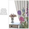 Rustic Flower Blackout Windows Curtains   Curtains Green Leaf Rod Pocket Vintage Floral Colorful Plant Herbs Wildflower Blossom B