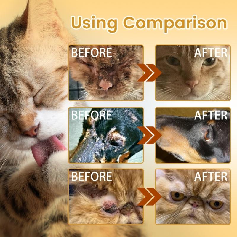 Haustier Hautpflege Haarausfall Serum für Haustiere Haare Nachwachsen Serum für Haustiere Haut Reparatur Essenz für Haustiere Wundheilung für Haustiere Haare Nachwachsen für Hunde Hautwunde bei Hunden